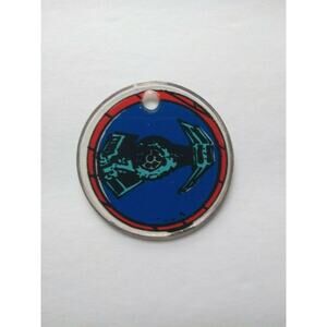 Star Wars Pinball Keychain Original Promo Plastic Space Ship Sci-Fi Retro